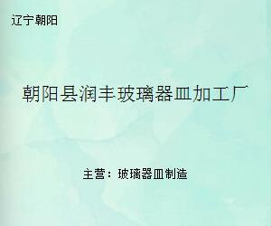 朝阳县润丰玻璃器皿加工厂 匠心淬炼，通透之美